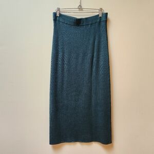 Uniqlo Green Knit Wool Skirt M